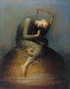 george frederic watts,o.m.,r.a. Hope painting